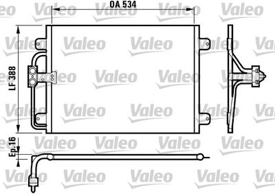 Condenser, air conditioning VALEO 817197