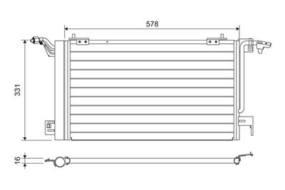 Condenser, air conditioning VALEO 817230