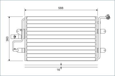 Condenser, air conditioning VALEO 817244