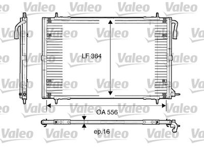 Condenser, air conditioning VALEO 817283