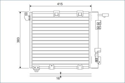 Condenser, air conditioning VALEO 817506
