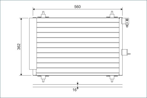 VALEO 817508 Condenser, air conditioning