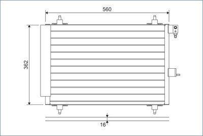 Condenser, air conditioning VALEO 817508