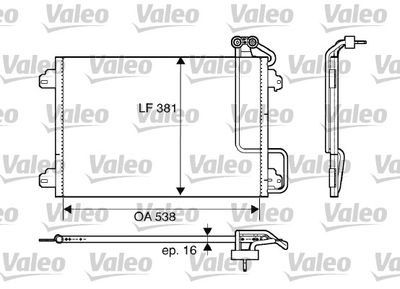 Condenser, air conditioning VALEO 817509