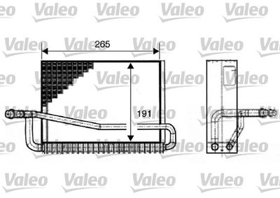 Evaporator, air conditioning VALEO 817520