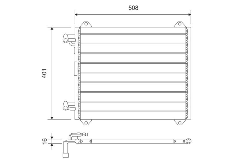 VALEO 817570 Condenser, air conditioning