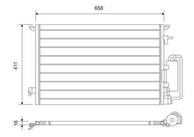 Condenser, air conditioning VALEO 817647