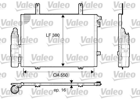 VALEO 817662 Condenser, air conditioning