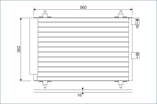VALEO 817667 Condenser, air conditioning