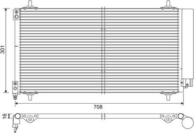 Condenser, air conditioning VALEO 817740