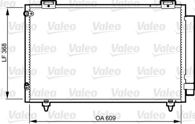 Condenser, air conditioning VALEO 817805