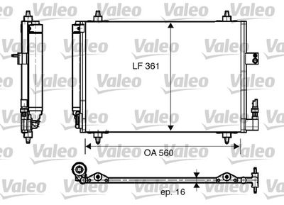 Condenser, air conditioning VALEO 817824