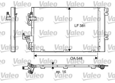Condenser, air conditioning VALEO 817839