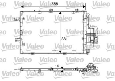 Condenser, air conditioning VALEO 817843