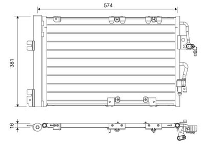 Condenser, air conditioning VALEO 817846