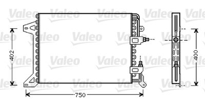 Condenser, air conditioning VALEO 818038