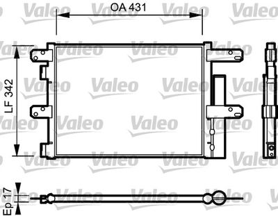 Condenser, air conditioning VALEO 818116