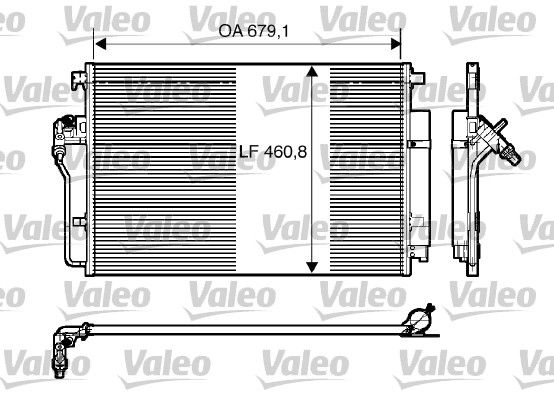 VALEO 818173 Condenser, air conditioning