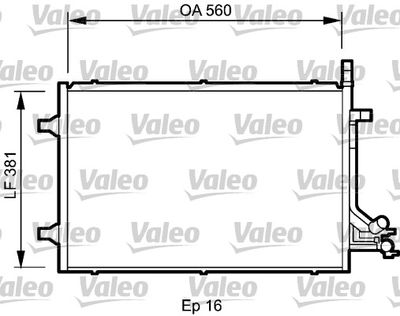 Condenser, air conditioning VALEO 818194
