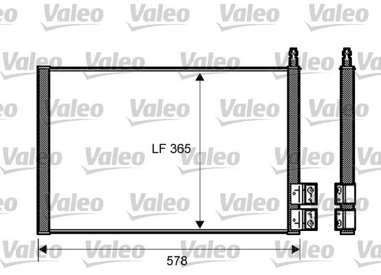 VALEO 818195 Condenser, air conditioning
