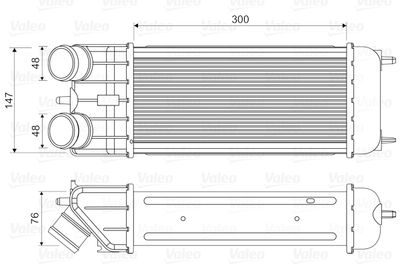 Charge Air Cooler VALEO 818663