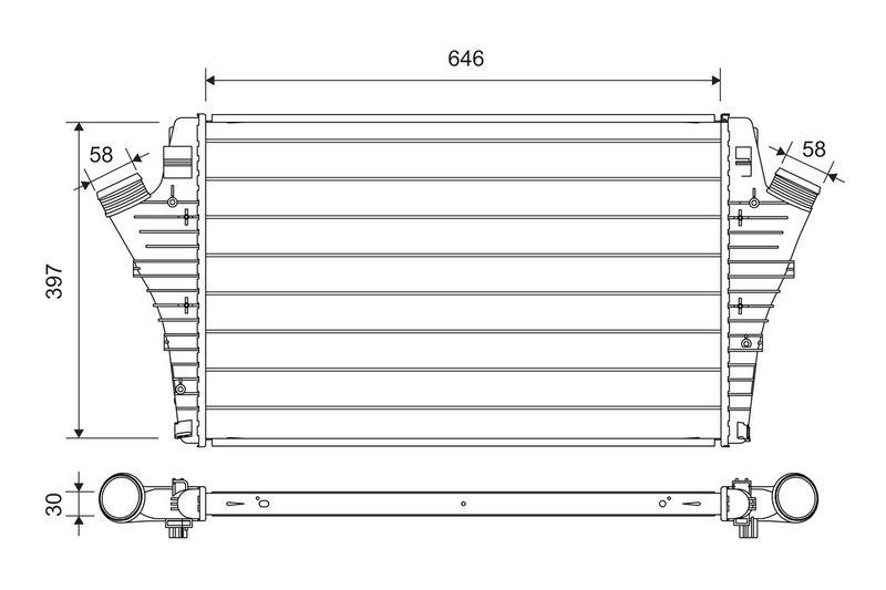 VALEO 818722 Charge Air Cooler