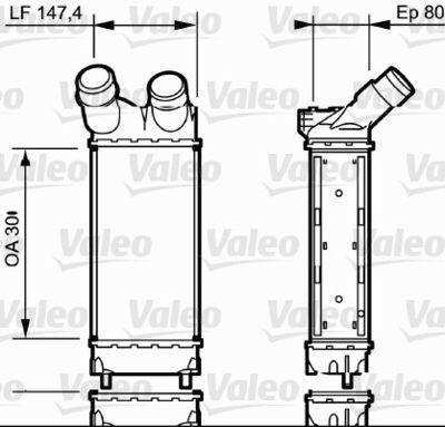 Charge Air Cooler VALEO 818866