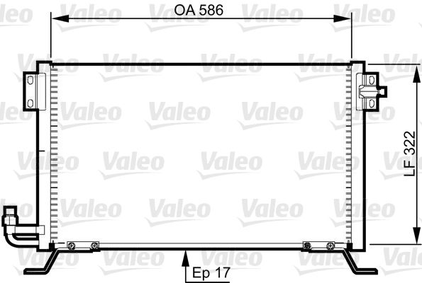 VALEO 818989 Condenser, air conditioning