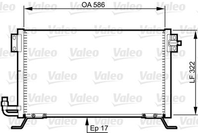 Condenser, air conditioning VALEO 818989