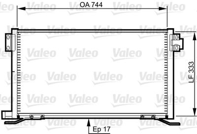 Condenser, air conditioning VALEO 818990
