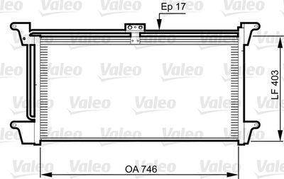 Condenser, air conditioning VALEO 818992