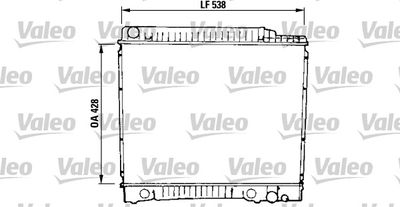 Radiator, engine cooling VALEO 819379
