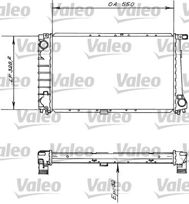 VALEO 819414 Radiator, engine cooling