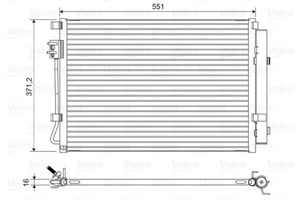 VALEO 822581 Condenser, air conditioning