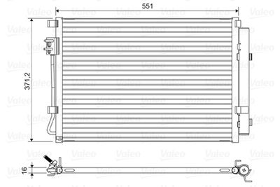 Condenser, air conditioning VALEO 822581