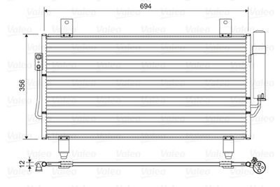 Condenser, air conditioning VALEO 822599