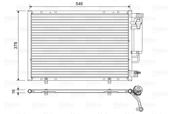 VALEO 822613 Condenser, air conditioning