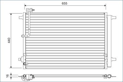 Condenser, air conditioning VALEO 822633