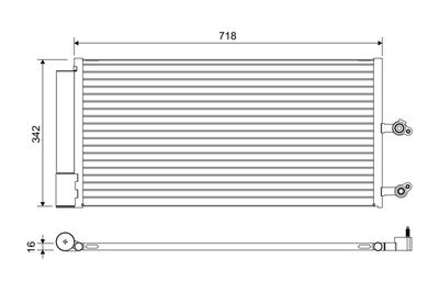 Condenser, air conditioning VALEO 822644