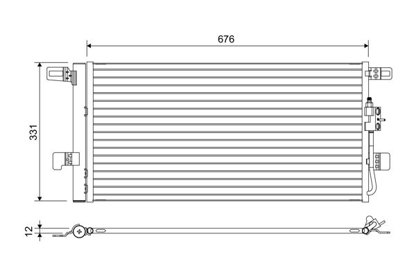 VALEO 822648 Condenser, air conditioning