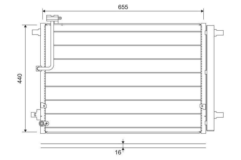 VALEO 822657 Condenser, air conditioning