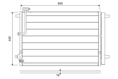 Condenser, air conditioning VALEO 822657
