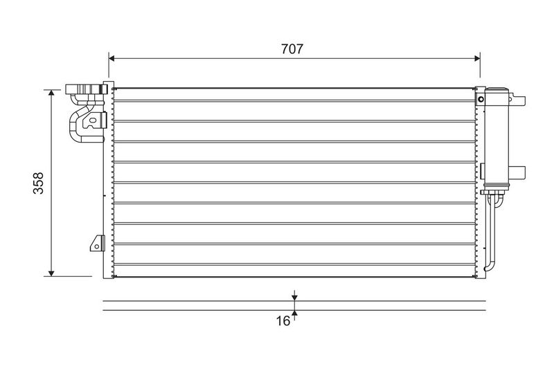 VALEO 822690 Condenser, air conditioning