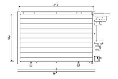 Condenser, air conditioning VALEO 822693
