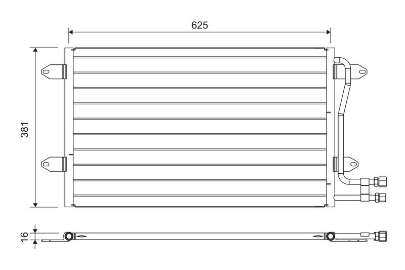 VALEO 822737 Condenser, air conditioning