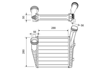 Charge Air Cooler VALEO 822947