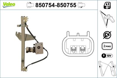 Window Regulator VALEO 850754