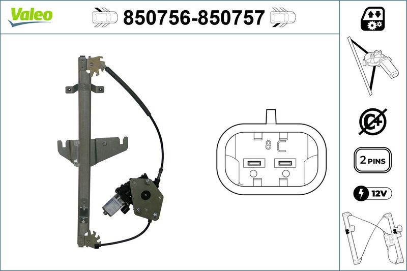 VALEO 850756 Window Regulator