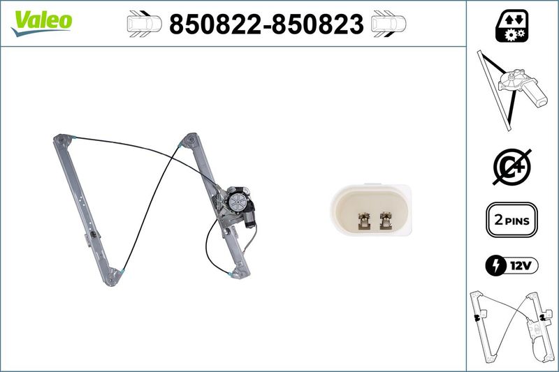 VALEO 850822 Window Regulator