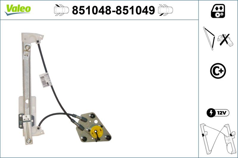VALEO 851048 Window Regulator